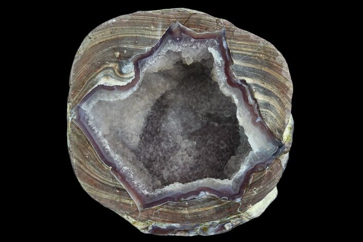 Crystal Filled Dugway Geode (Polished Half) #121723